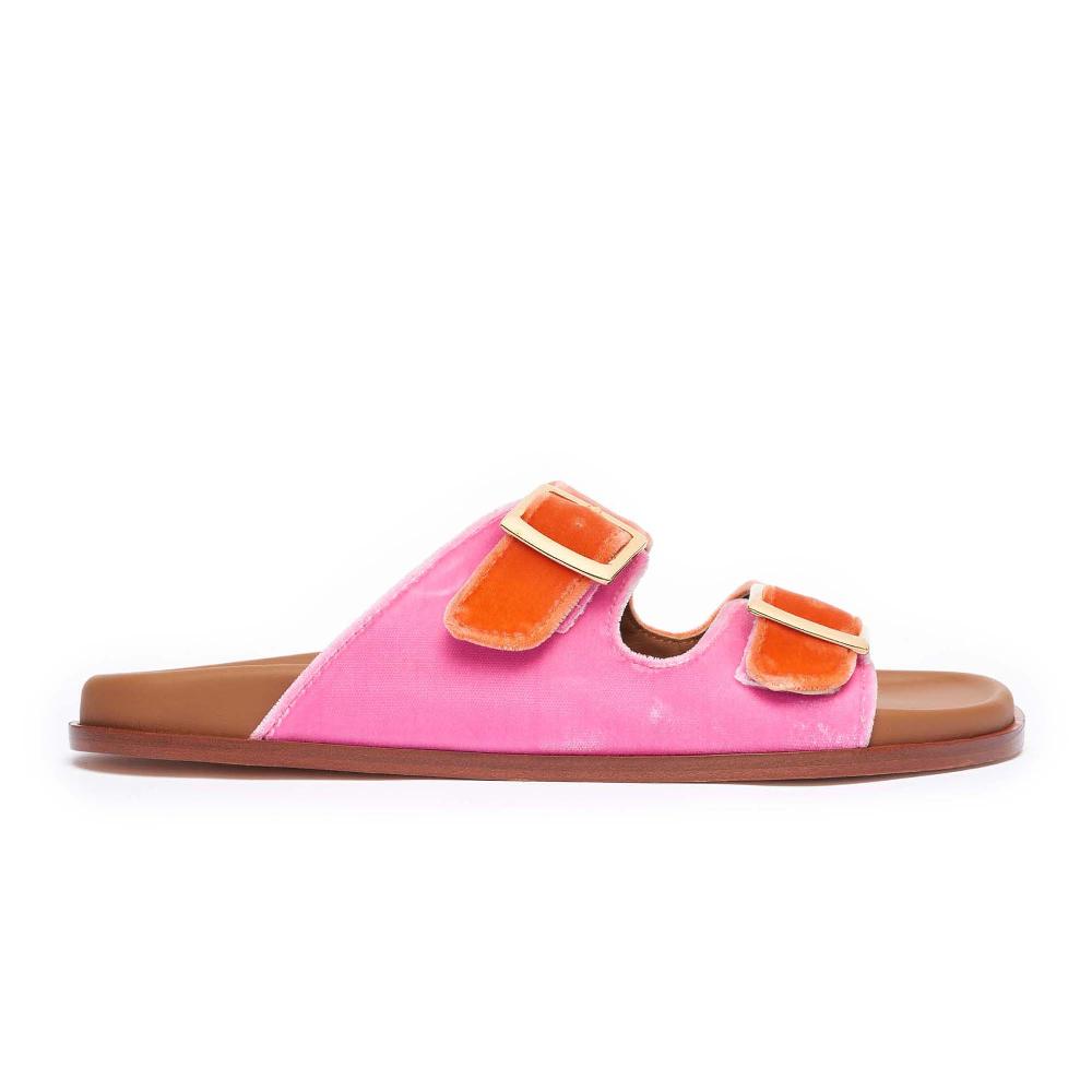 lanapo Follonica Velvet Arancio/Pink