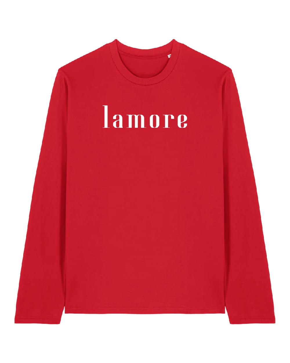 lanapo lamore rossa tshirt manica lunga