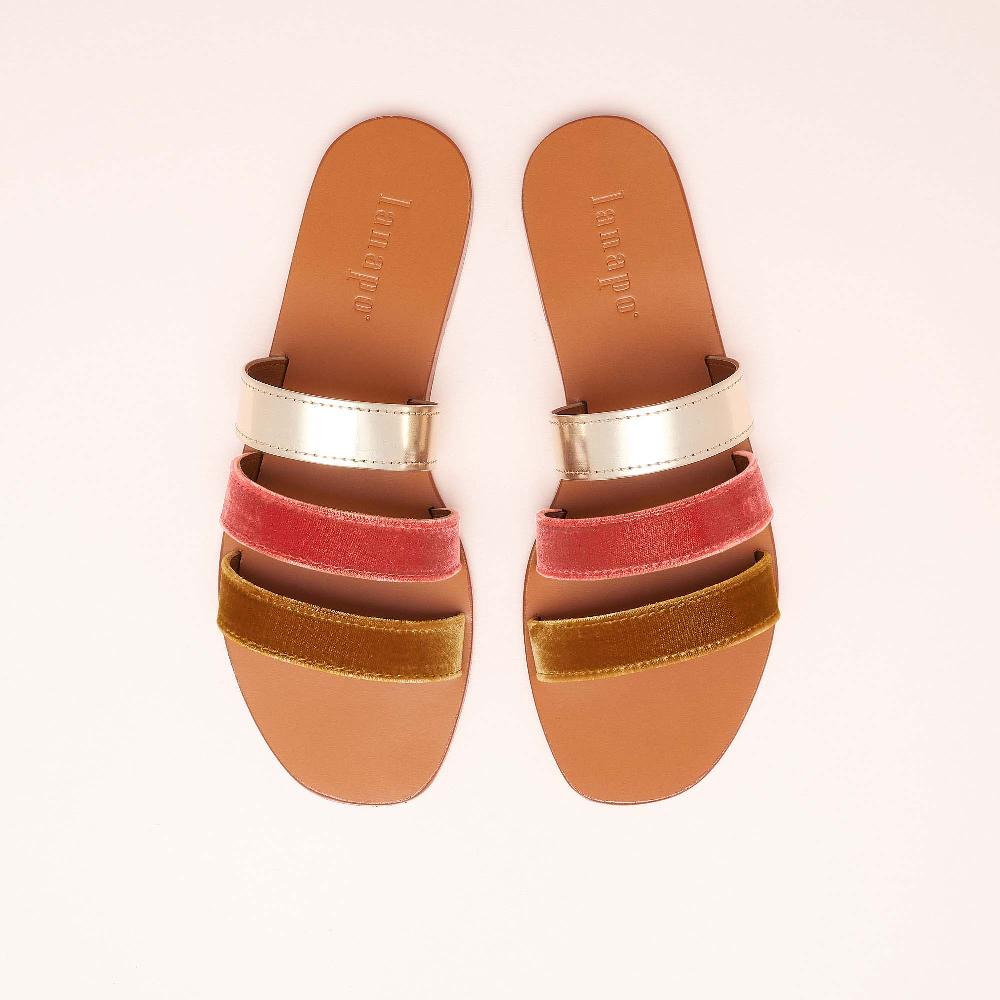 Lanapo Lipari Velvet Senape/Begonia