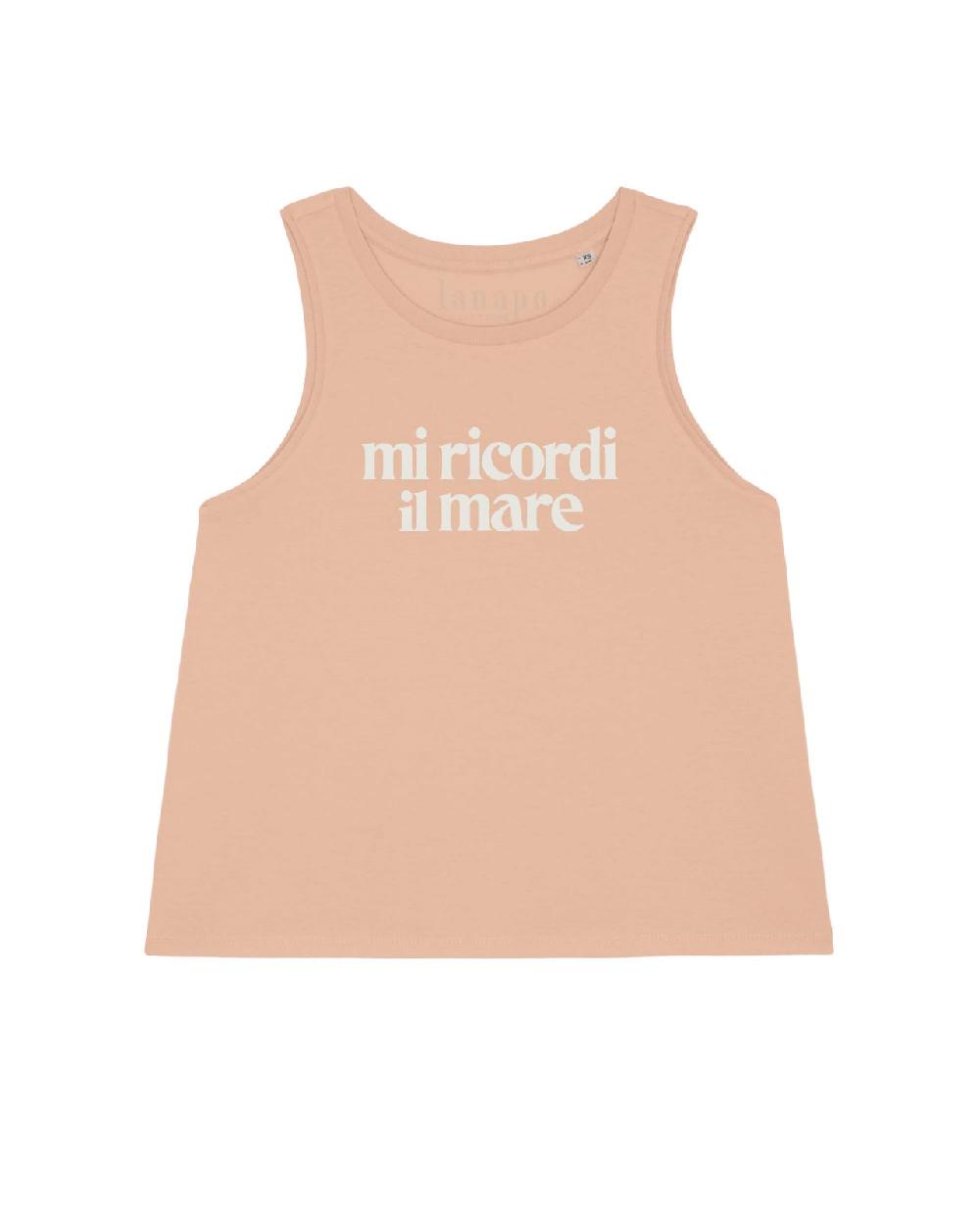 lanapo mi ricordi il mare canotta salmone