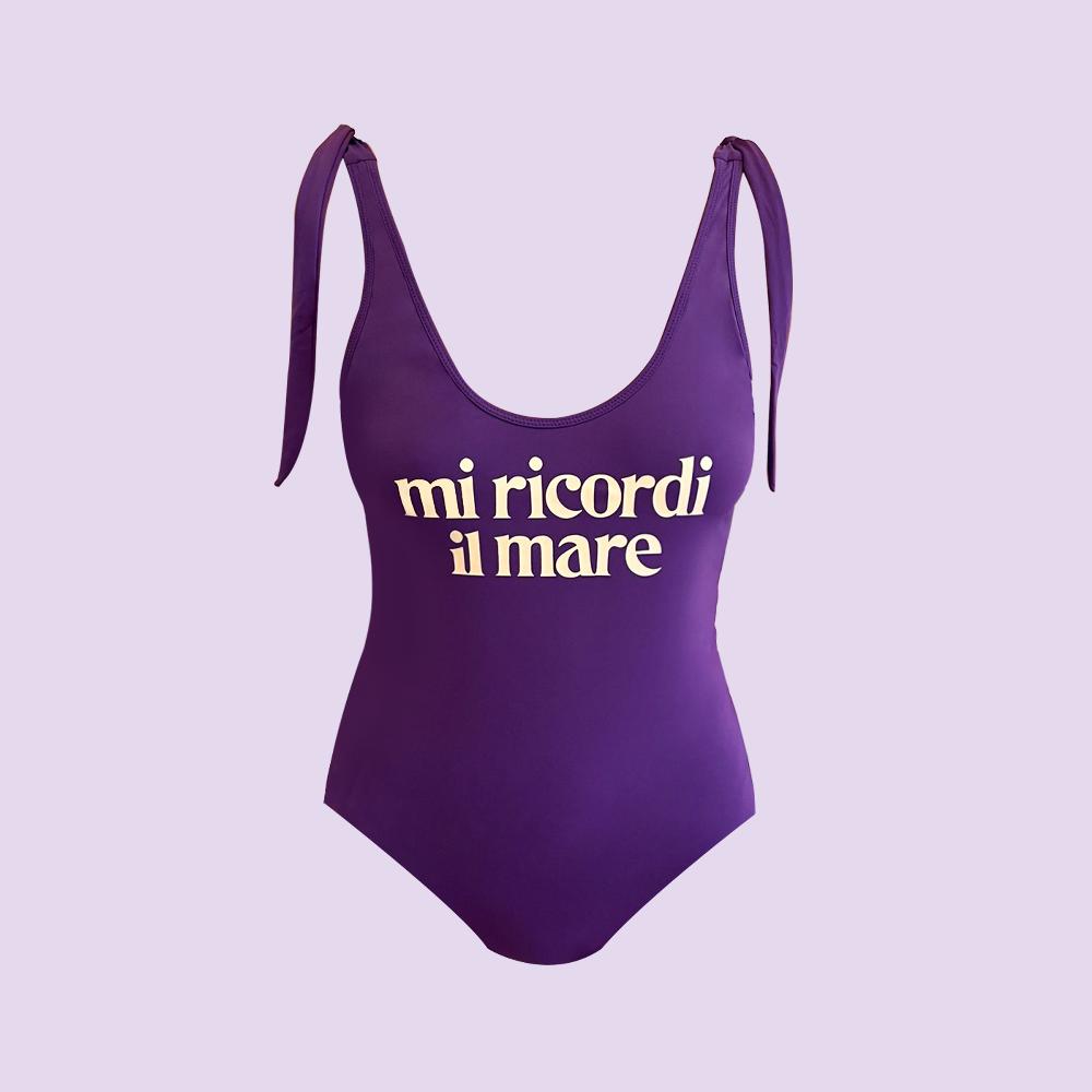 Lanapo Mi Ricordi Il Mare Costume Viola