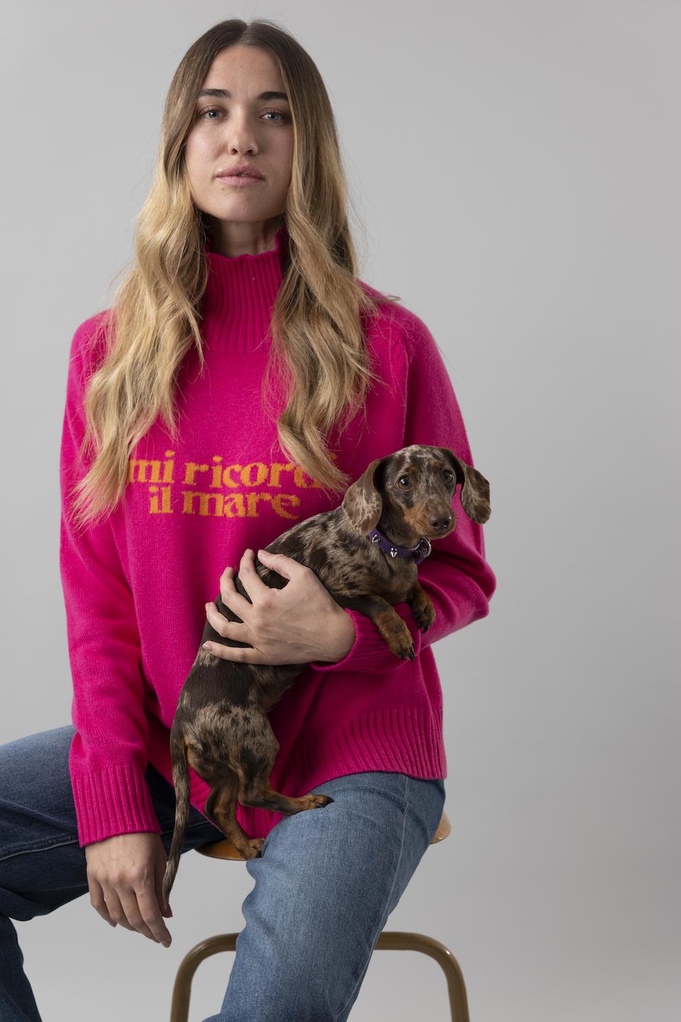 lanapo mi ricordi il mare Dolcevita fucsia