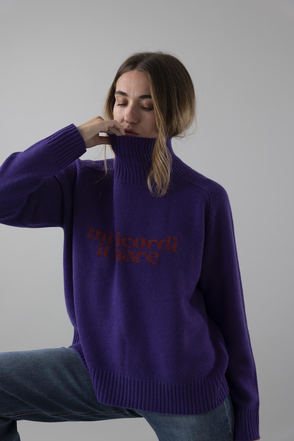 Lanapo Mi Ricordi Il Mare Dolcevita Viola