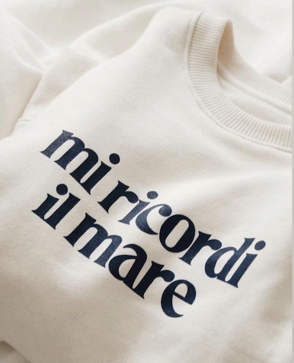 Lanapo Mi Ricordi Il Mare Felpa