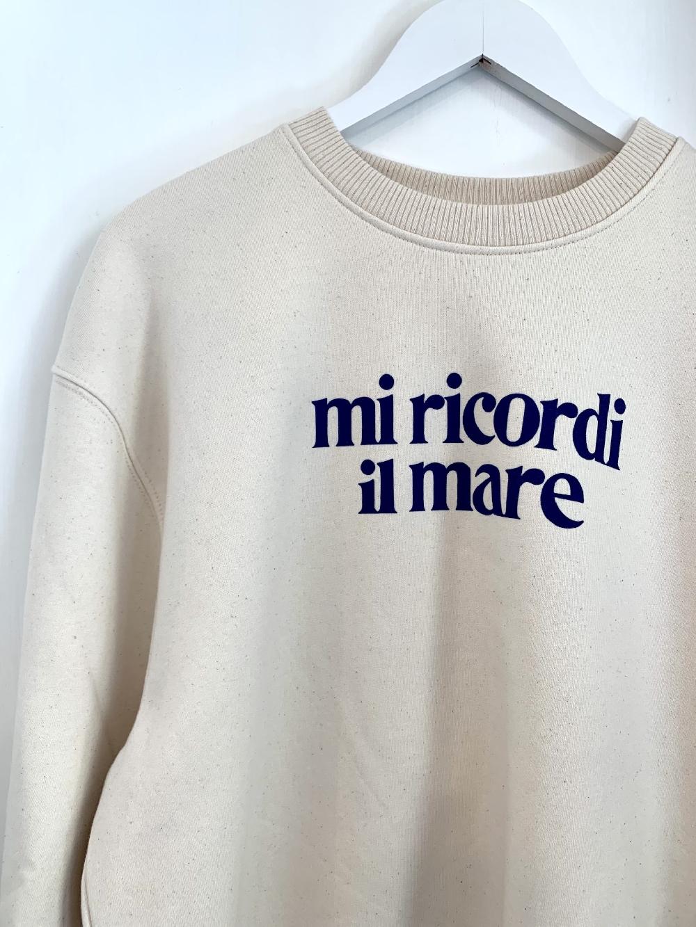 Lanapo Mi Ricordi Il Mare Felpa