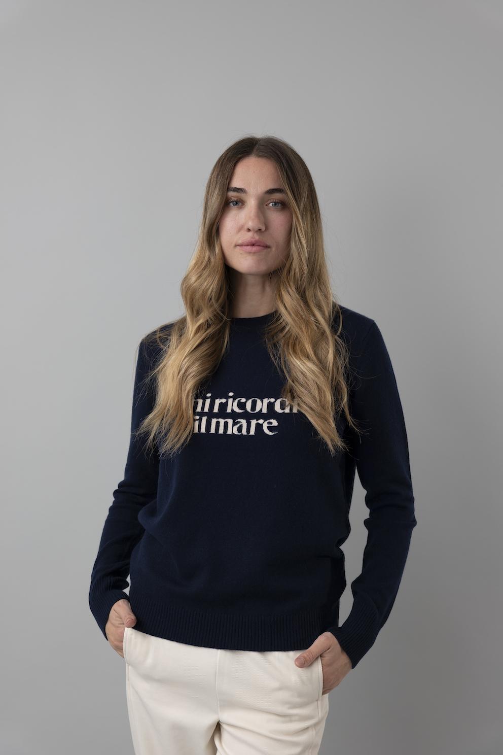 lanapo mi ricordi il mare Pullover blu
