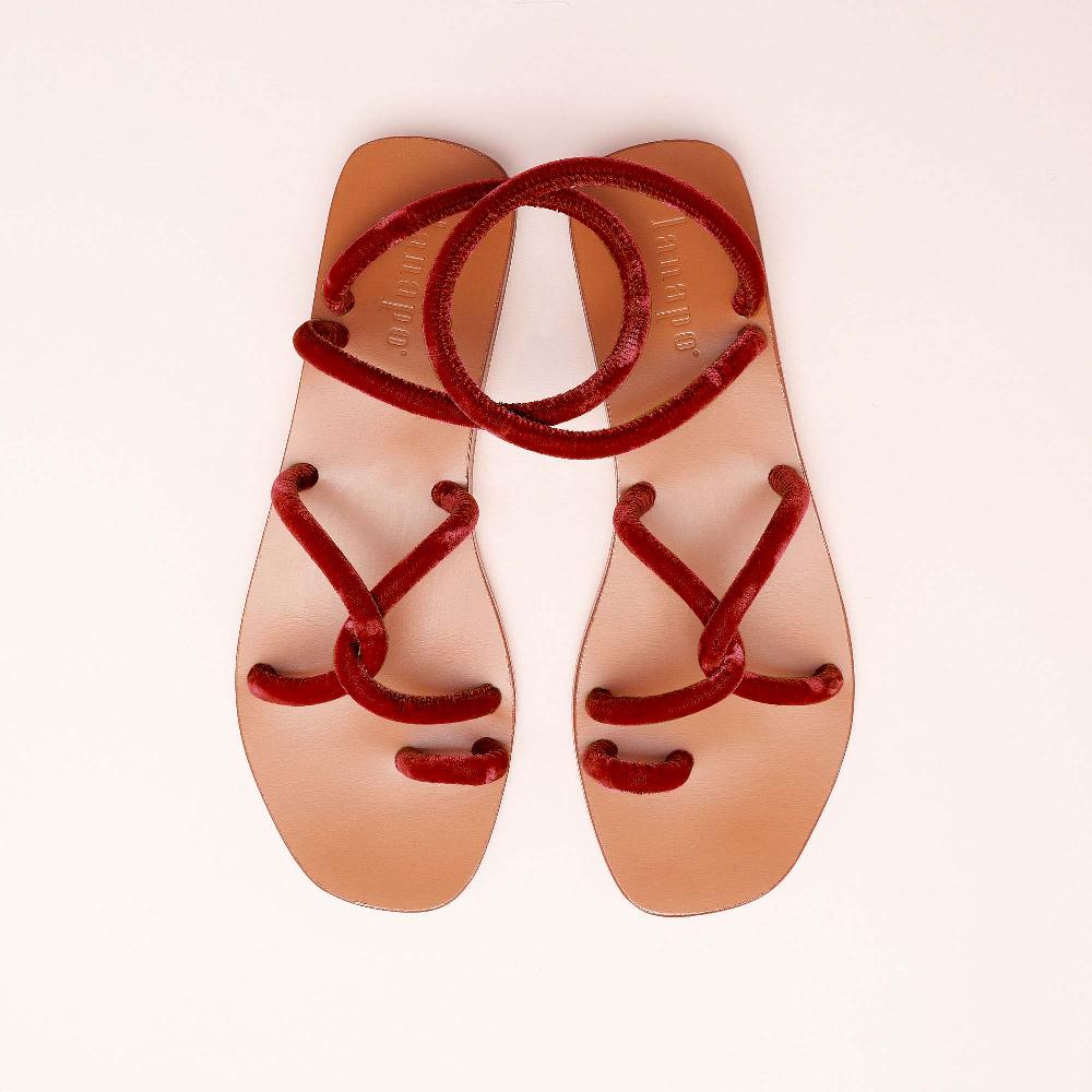 Lanapo Monterosso Tacco Velvet Ruggine