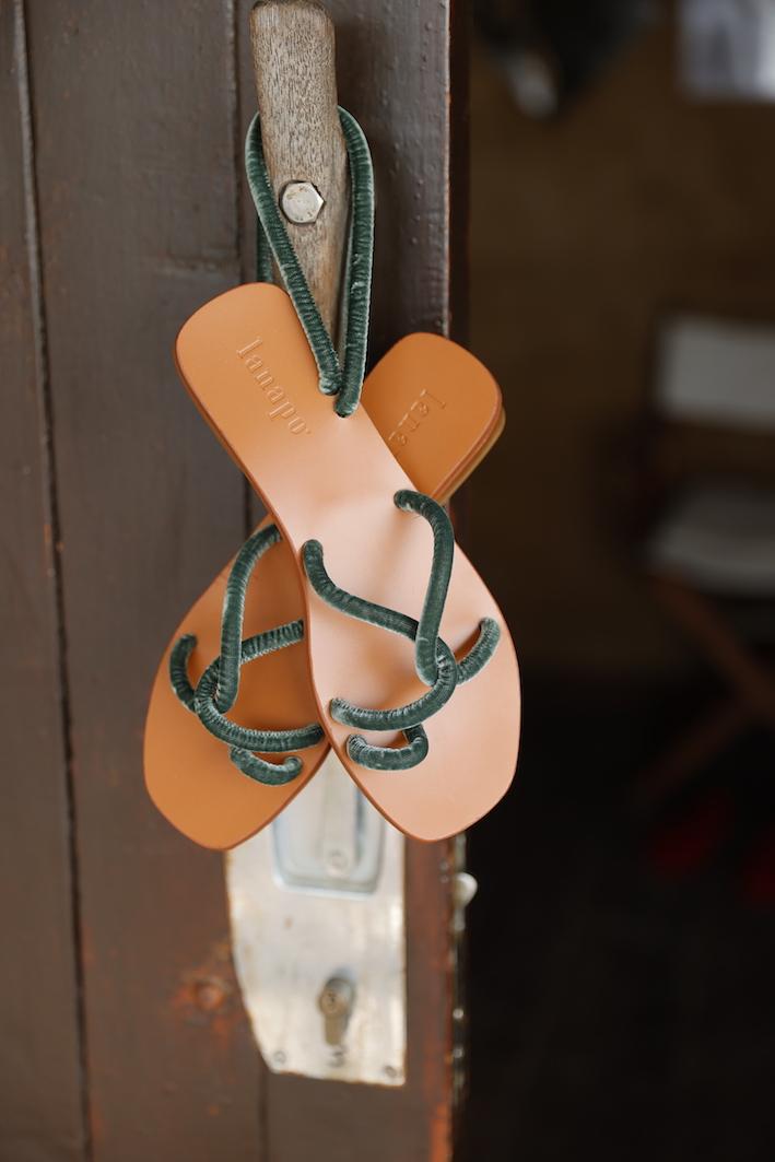 lanapo Monterosso Tacco Velvet Salvia