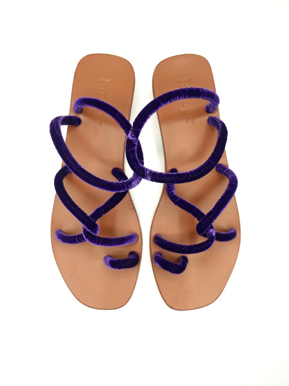 Lanapo Monterosso Tacco Velvet Violet