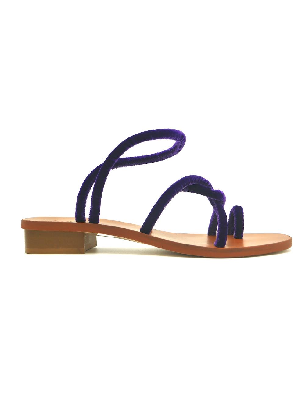 Lanapo Monterosso Tacco Velvet Violet