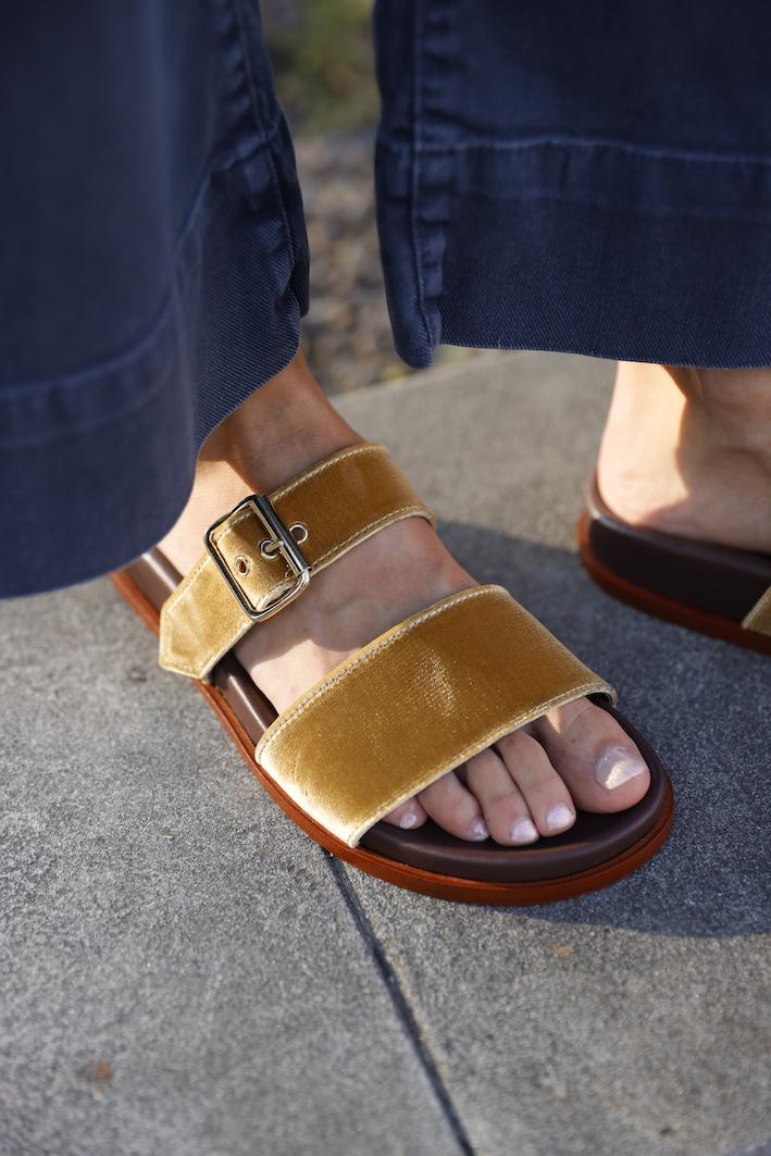 lanapo Pescara Vell. Light Gold Velvet Light Gold