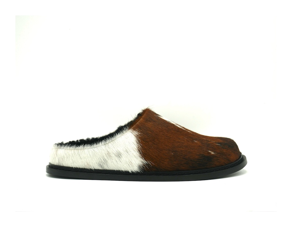 lanapo Sabot Muccato con shearling Nero
