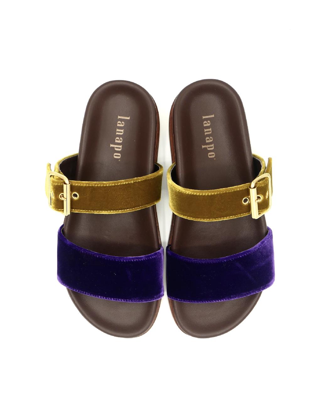 Lanapo Pescara Vell. Senape/Violet Velvet Senape/Violet