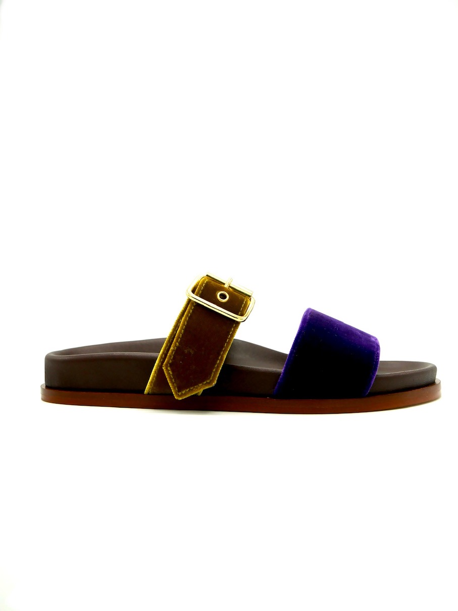 Lanapo Pescara Vell. Senape/Violet Velvet Senape/Violet