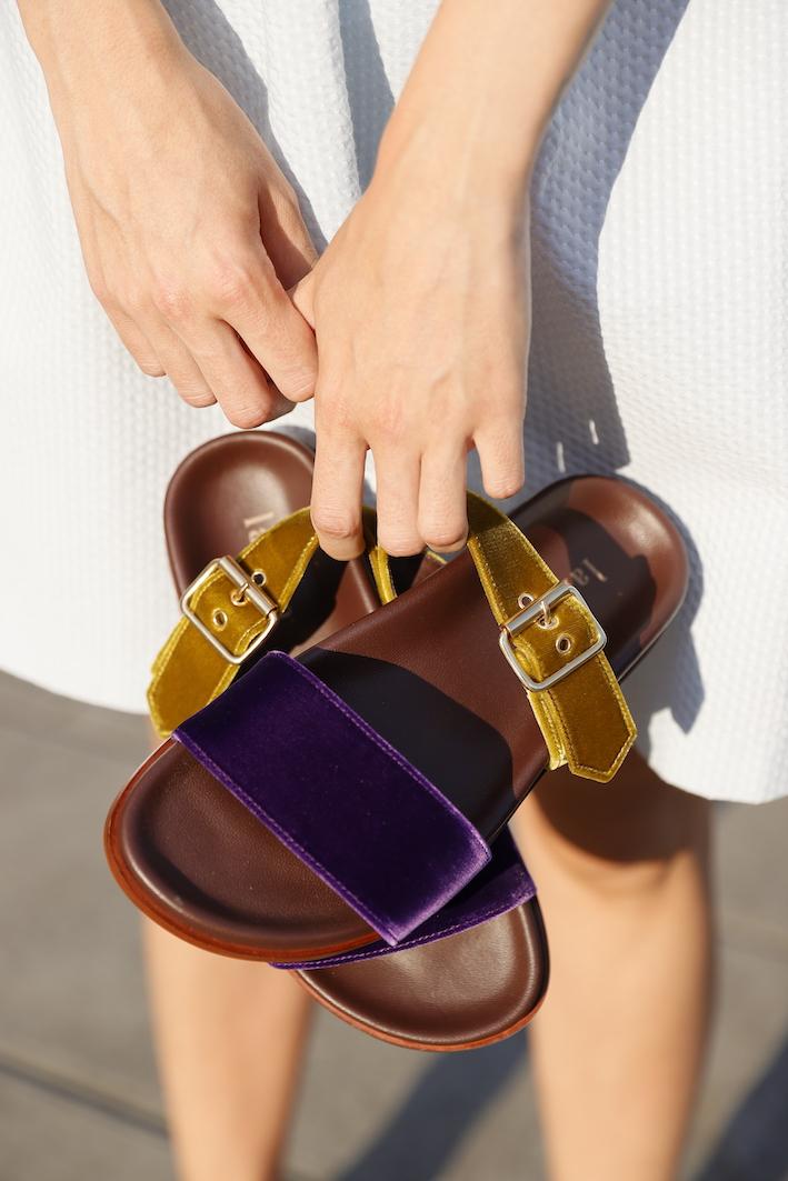 lanapo Pescara Vell. Senape/Violet Velvet Senape/Violet