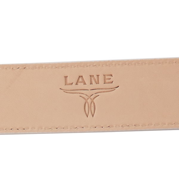 Lane Boots 1.5 Woven Braided Belt With Round Buckle - Ceramic Crackle
