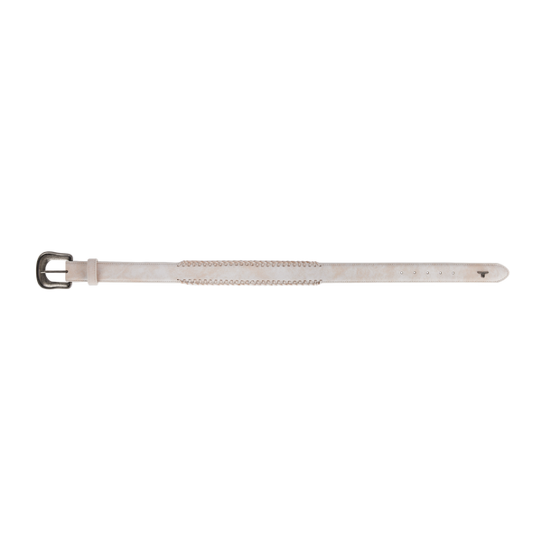 Lane Boots 1.5 Woven Laced Belt With Single Buckle - Ceramic Crackle