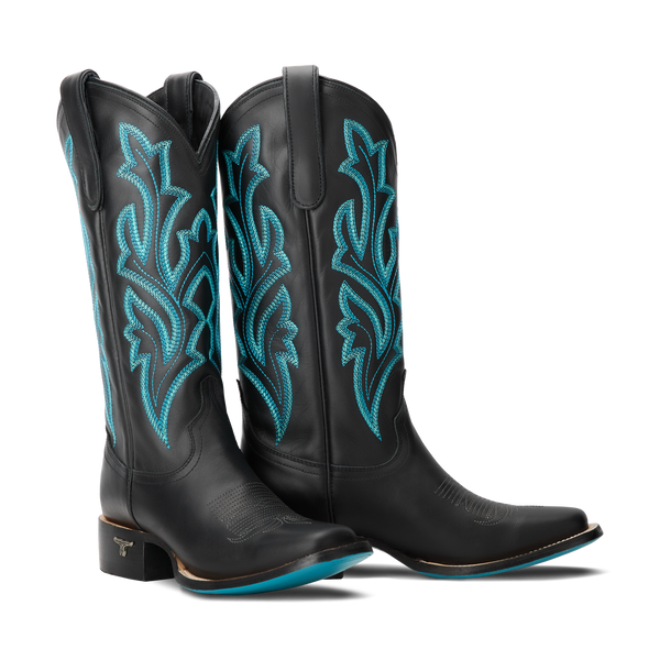 lane boots Classic Square Boot - Jet Black