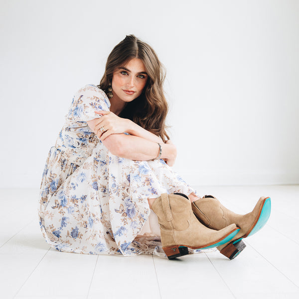 Lane Boots Emma Jane Bootie - Latte Suede