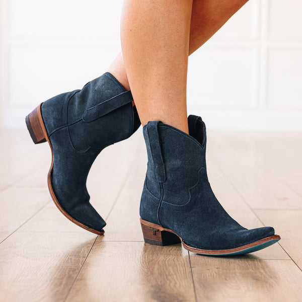 Lane Boots Emma Jane Bootie - Navy Suede