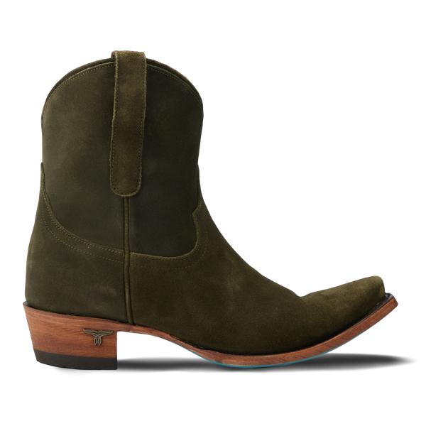 Lane Boots Emma Jane Bootie - Olive Suede