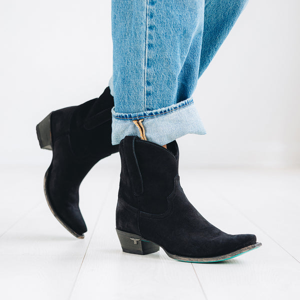 Lane Boots Emma Jane Bootie - Soft Black Suede