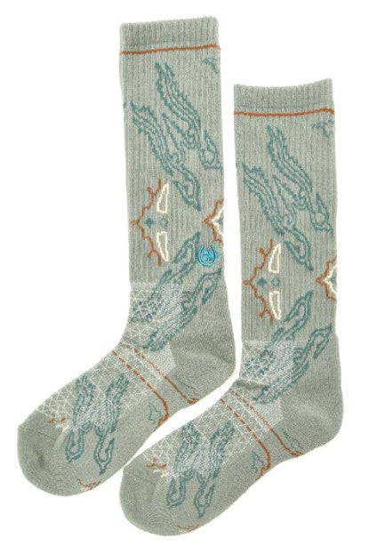 Lane Boots Fringe Tucumcari Gray Performance Socks