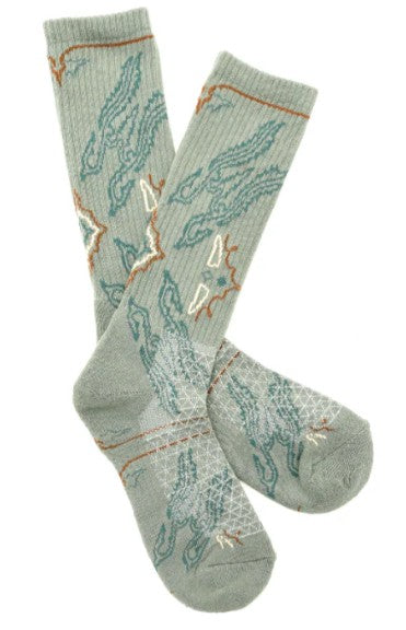 lane boots Fringe Tucumcari Gray Performance Socks