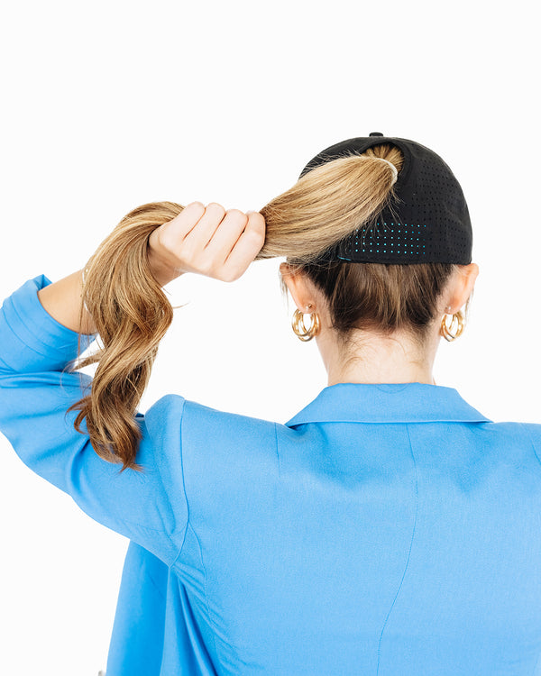 Lane Boots Ladies Ponytail Cap - Black