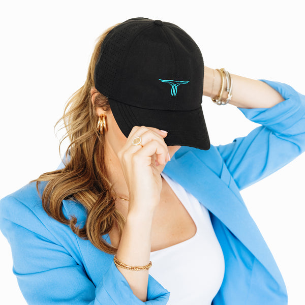 Lane Boots Ladies Ponytail Cap - Black