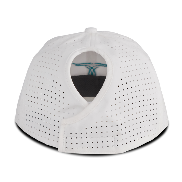 Lane Boots Ladies Ponytail Cap - White