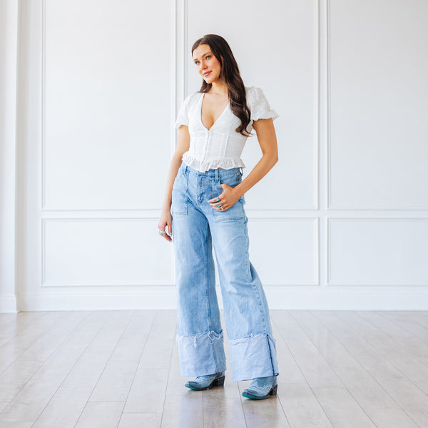 Lane Boots Lexington Boot - Washed Denim