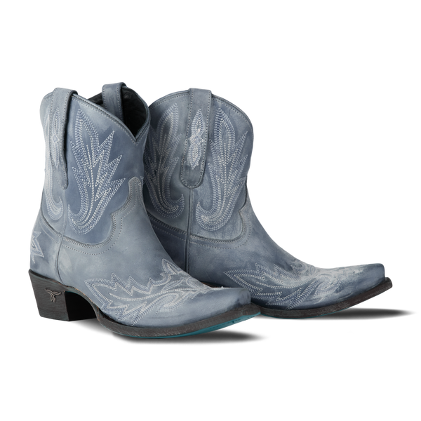 lane boots Lexington Bootie - Washed Denim