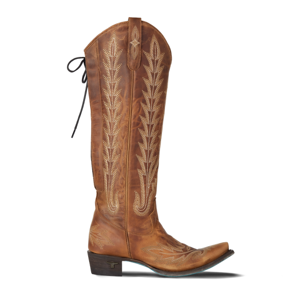 Lane Boots Lexington Knee High Corset - Desert Clay
