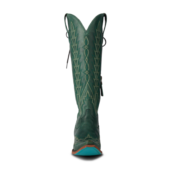 Lane Boots Lexington Knee High Corset - Emerald