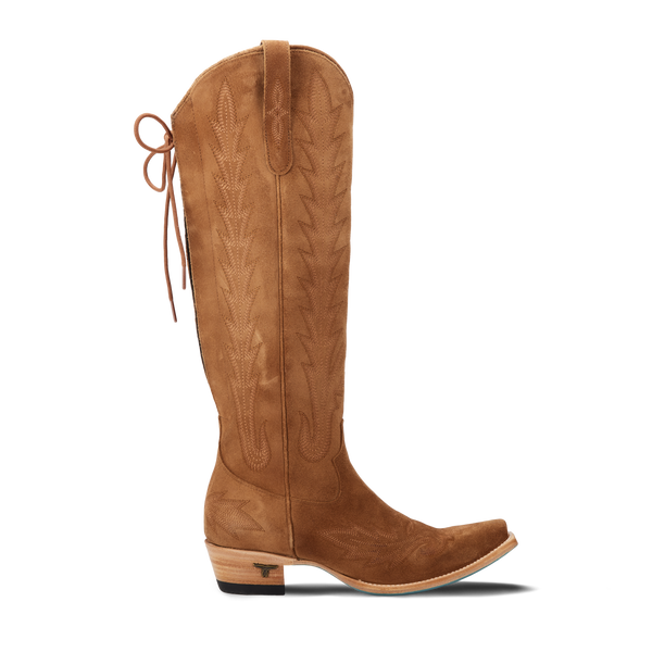 Lane Boots Lexington Knee High Corset - Toffee Suede