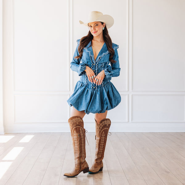 Lane Boots Lexington OTK Corset - Desert Clay