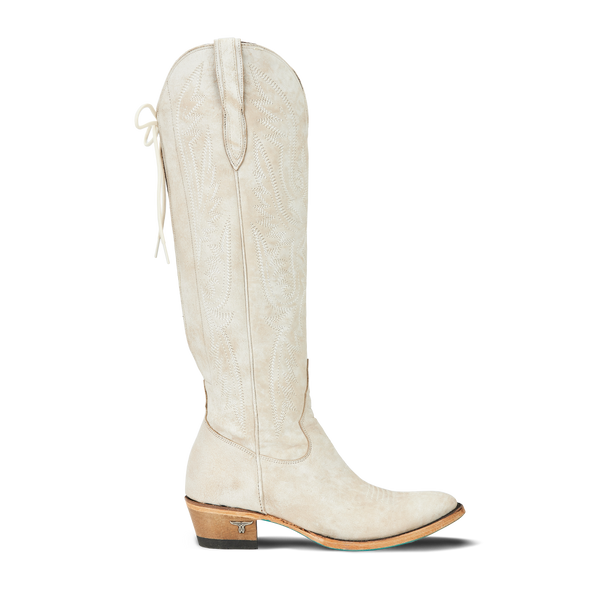 Lane Boots Monica Knee High Corset - Ceramic Crackle