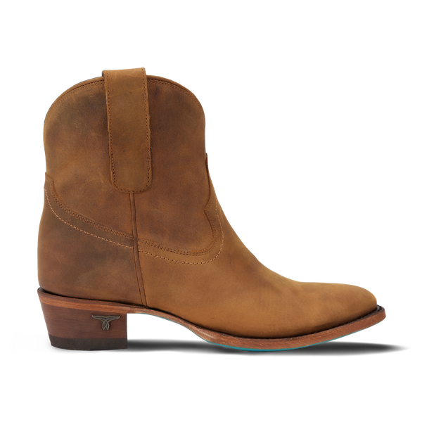 Lane Boots Plain Jane Bootie - Burnt Caramel