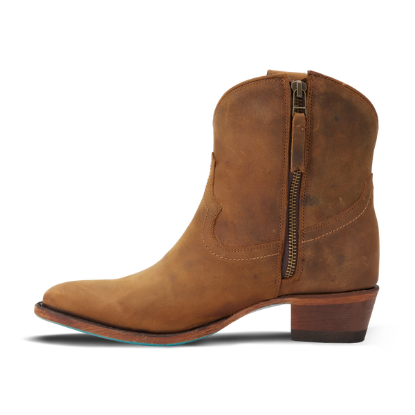 Lane Boots Plain Jane Bootie - Burnt Caramel