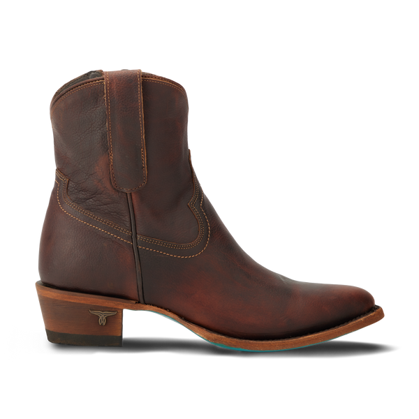 Lane Boots Plain Jane Bootie - Cognac