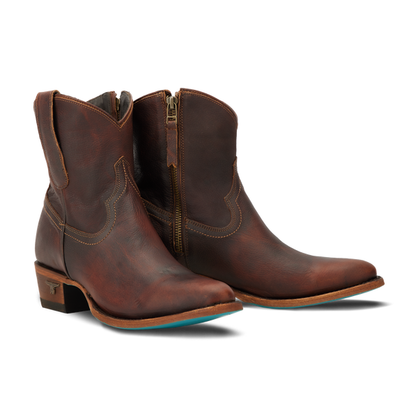 lane boots Plain Jane Bootie - Cognac