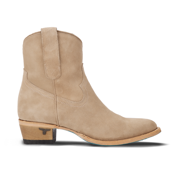Lane Boots Plain Jane Bootie - Latte Suede
