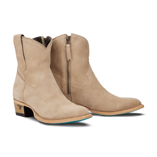 lane boots Plain Jane Bootie - Latte Suede
