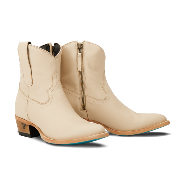 lane boots Plain Jane Bootie - Pale Ivory