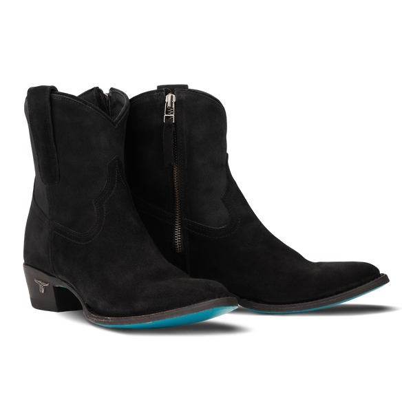 lane boots Plain Jane Bootie - Soft Black Suede