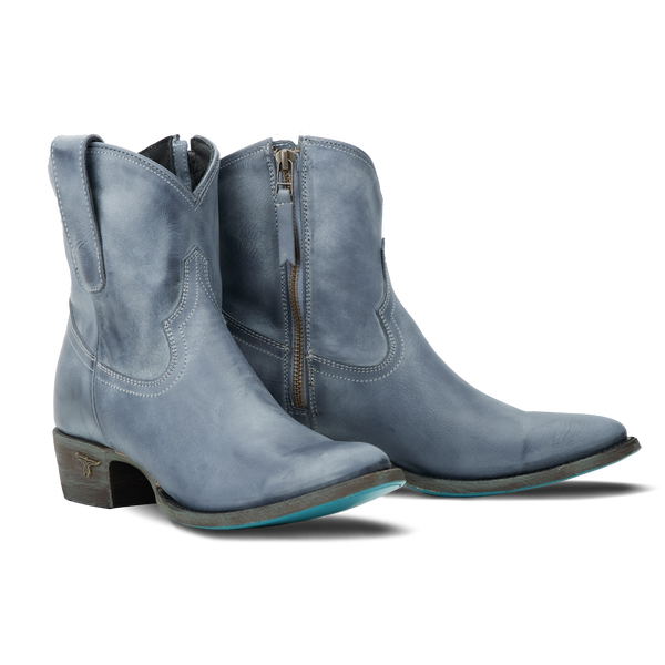 lane boots Plain Jane Bootie - Washed Denim