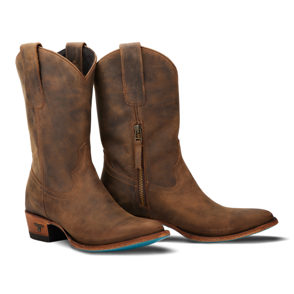 lane boots Plain Jane Midi - Burnt Caramel