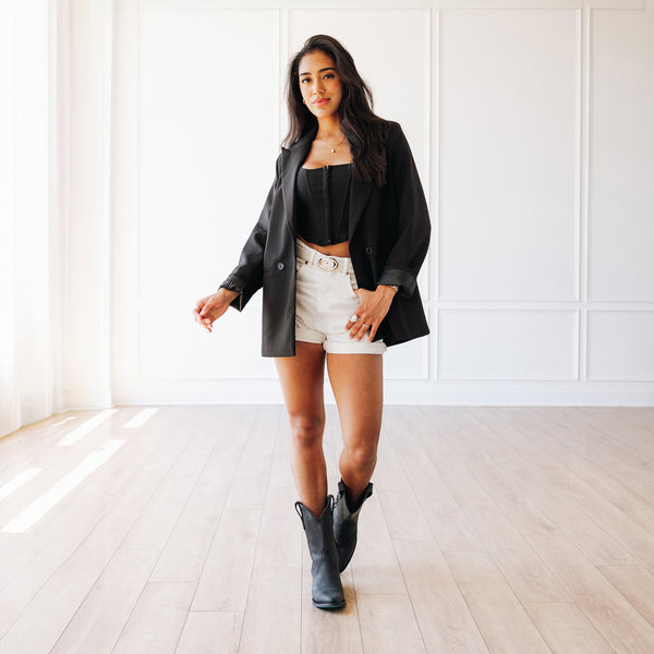 Lane Boots Plain Jane Midi - Matte Black