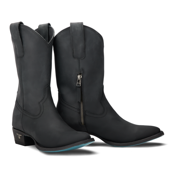 lane boots Plain Jane Midi - Matte Black